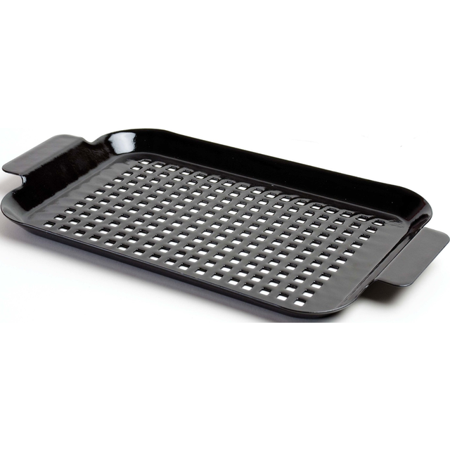 Charcoal Companion CC3078 Porcelain Coated Grilling Grid Small 11 x 7.5 In. in Black