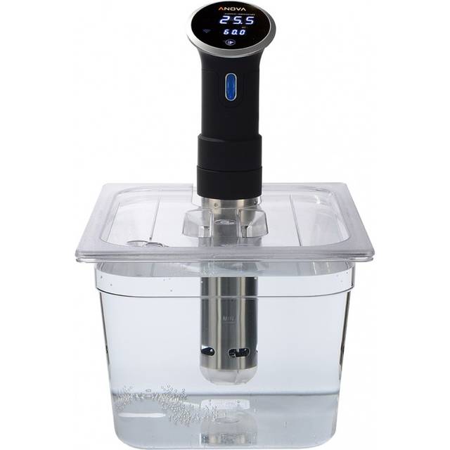 SousVideTools 11.6L Water Bath Polycarbonate Container and Custom Cut Lid for use with Anova Sous Vide Circulators