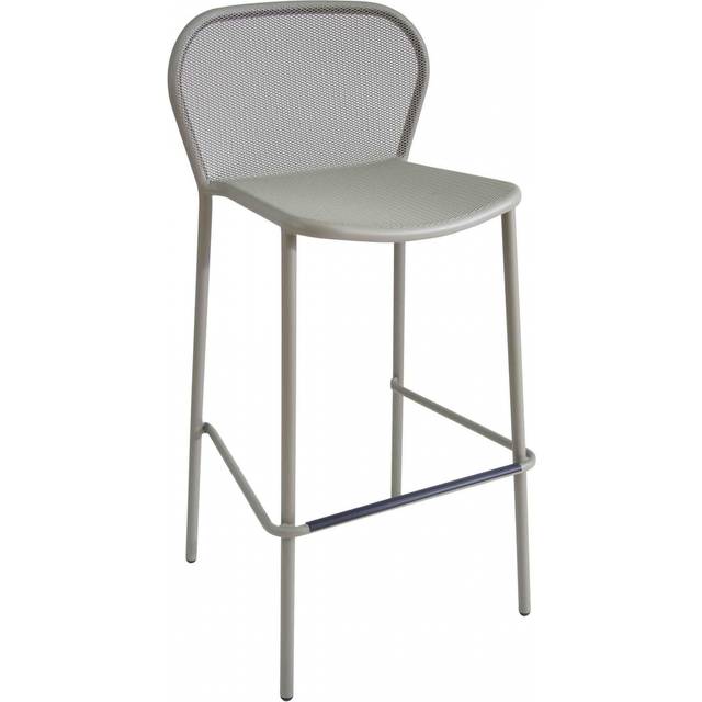 Emu - Tabouret haut empilable Darwin - Blanc - Acier verni - Designer LucidiPevere Studio
