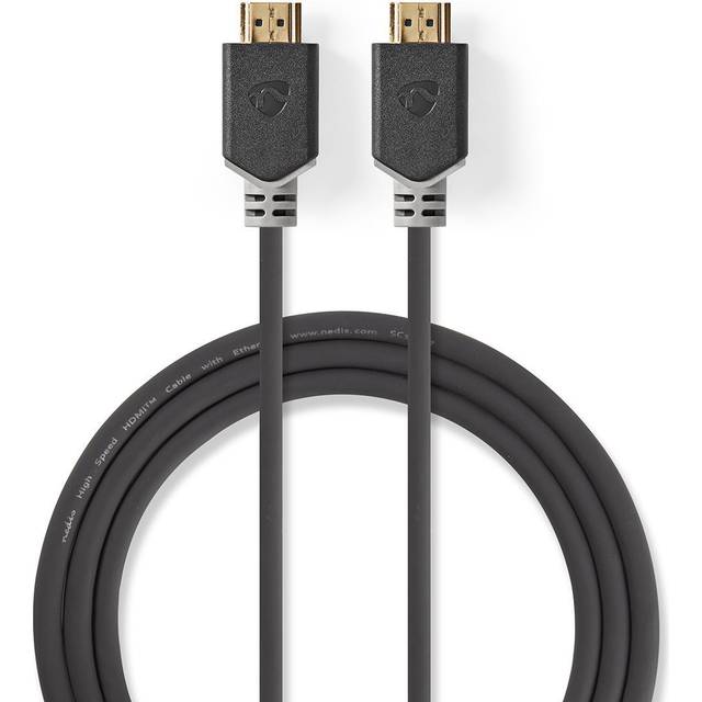 NEDIS Ultra High Speed HDMI ™ -kabel | HDMI™-kontakt | HDMI™-kontakt | 8K@60Hz | 48 Gbps | 1,00 m | rund | 6,00 mm | antracit | Box 1,00 m antracit