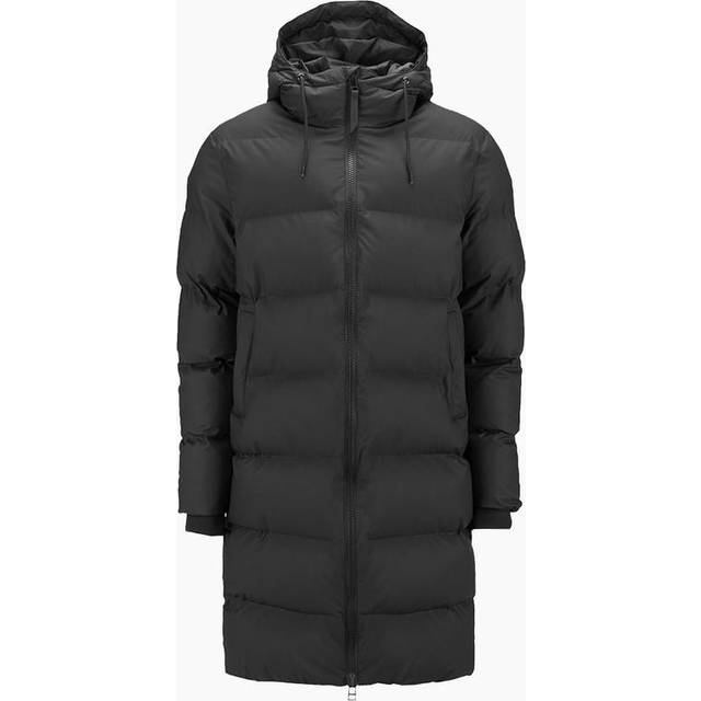 RAINS Long Puffer Jacket - Black - L-XL - L/XL