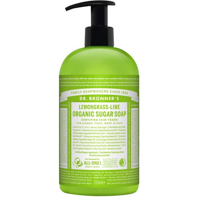 Dr. Bronner’s Organic Sugar Soap Lemongrass & Lime 710 ml
