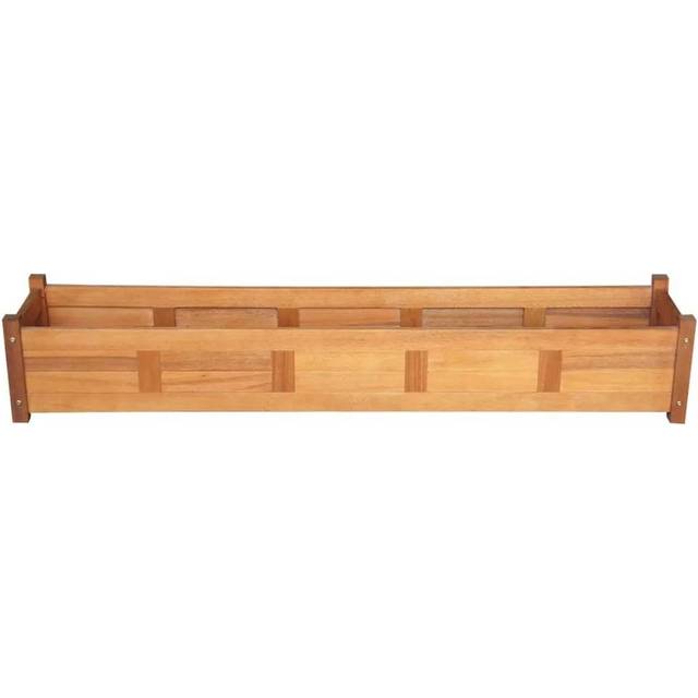 vidaXL Garden Raised Bed Acacia Wood 150x30x25cm, Brown