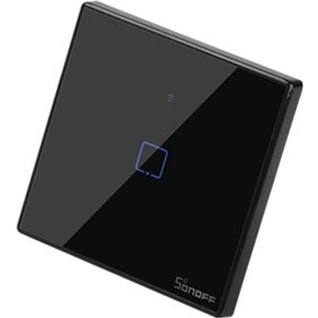 SONOFF T3EU1C WiFi Smart Wandschalter - 1 Taster - schwarz