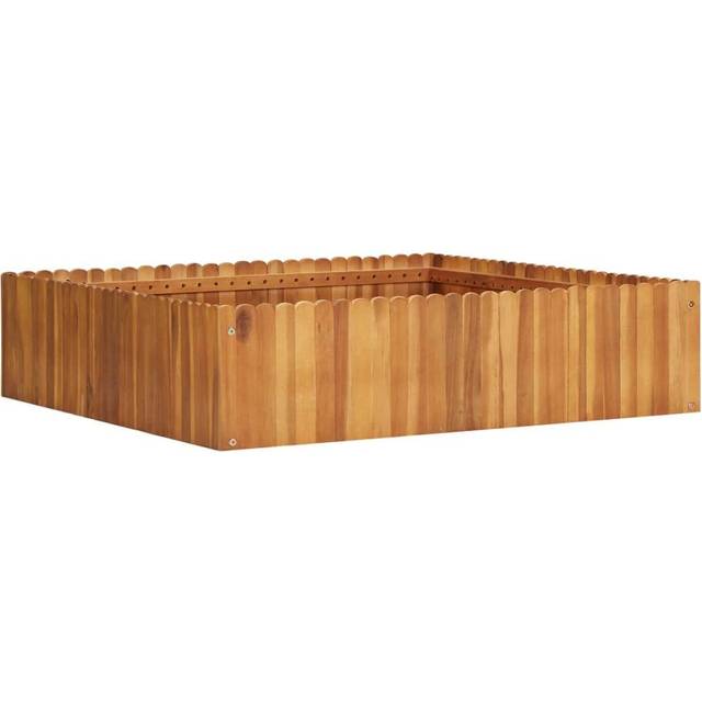Garden Raised Bed 100x100x25 cm Solid Acacia Wood Vidaxl