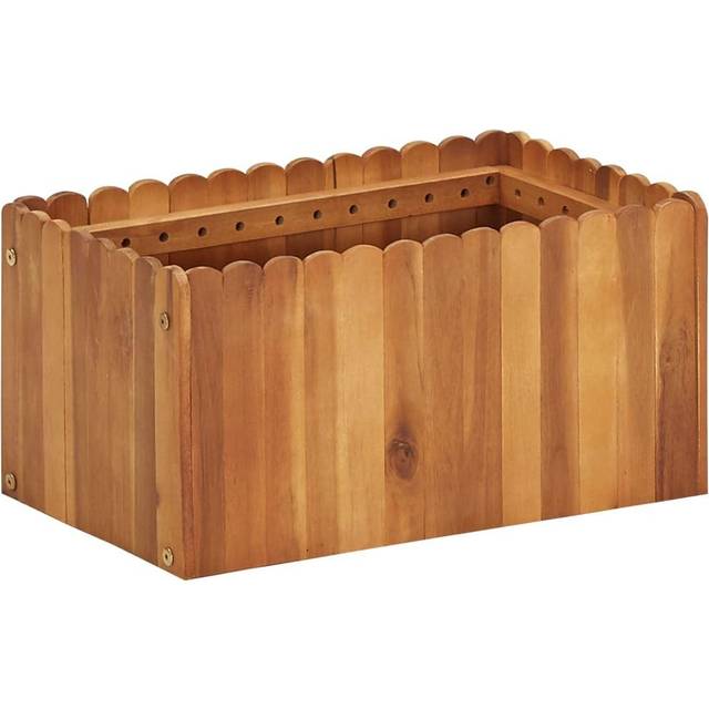 vidaXL Garden Raised Bed 50x30x25 cm Solid Acacia Wood - Brown