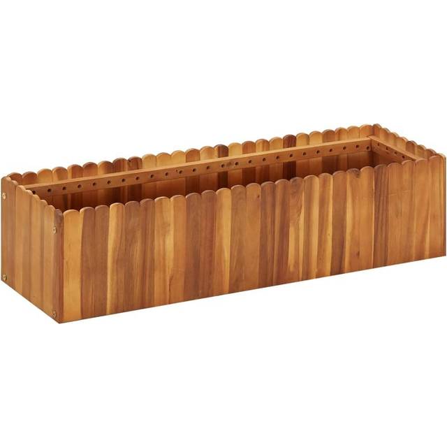 vidaXL Garden Raised Bed 100x30x25 cm Solid Acacia Wood - Brown