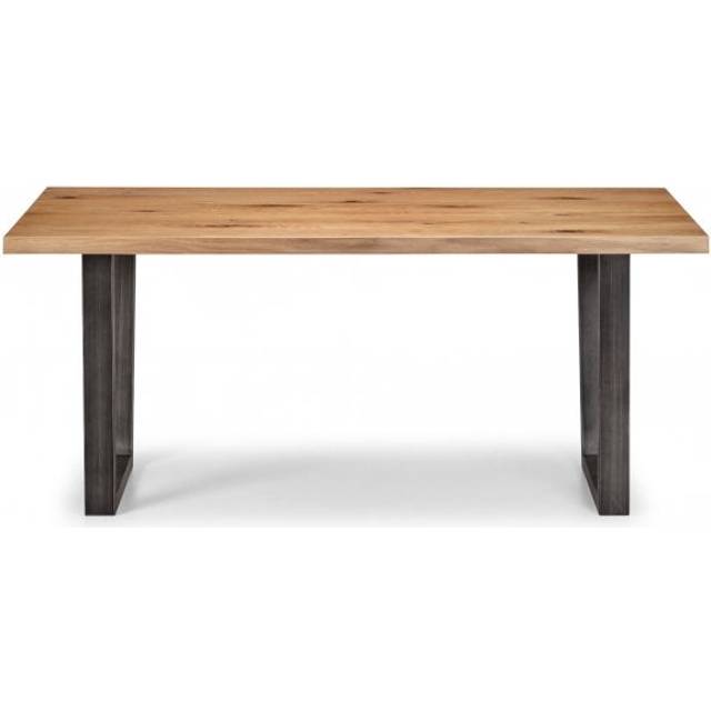 Julian Bowen Brooklyn 6 Seater Dining Table Oak - Brown