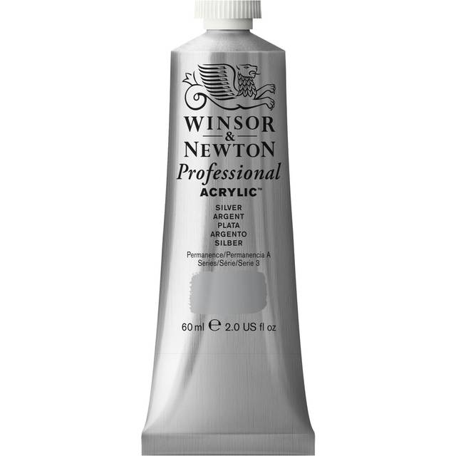 Winsor and Newton 60ml Professional Acrylic Paint - Silver - Winsor & Newton