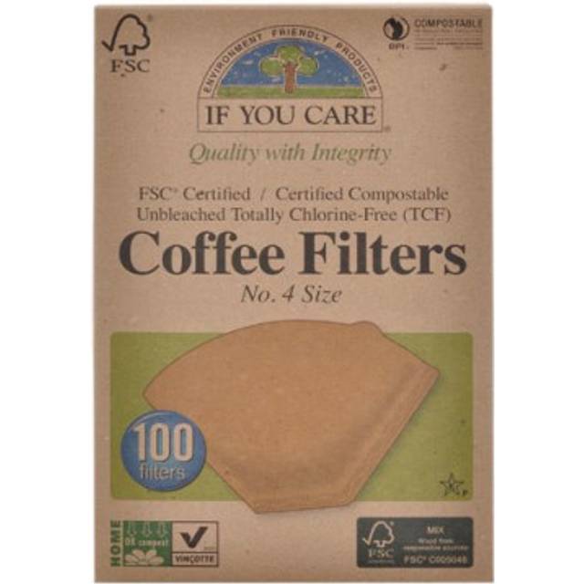 If You Care Coffee Filters No.4 Large - 100 Filters