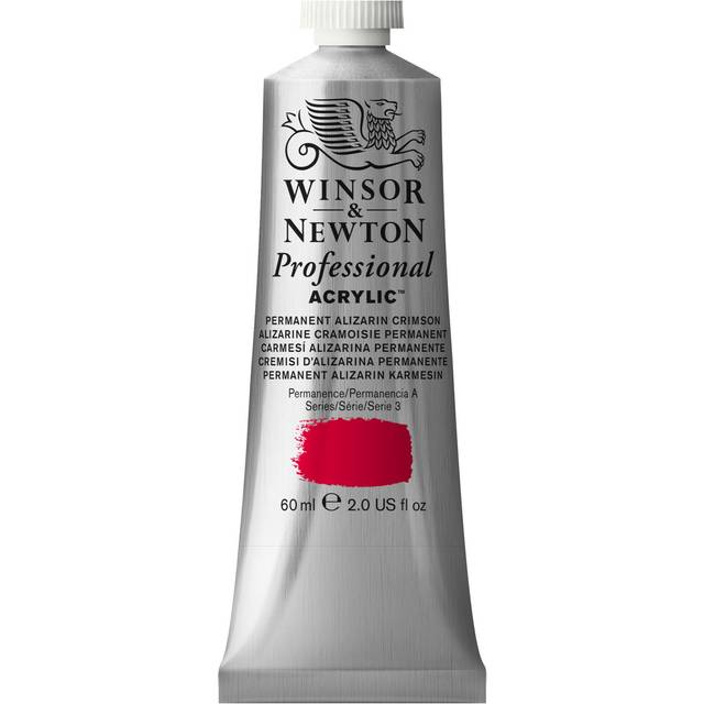Winsor and Newton 60ml Professional Acrylic Paint - Alizarin Crimson - Winsor & Newton