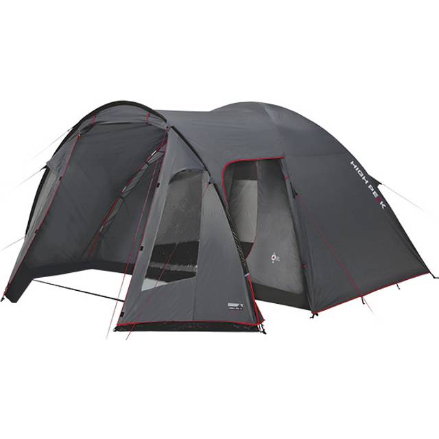 High Peak Tessin tält 5, 385 cm x 310 cm x 195 cm, 10095, 5 personer, unisex, Zelt Tessin 5, blå/mörkbraun