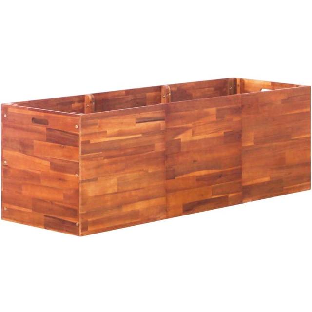 vidaXL Garden Raised Bed Acacia Wood 150x50x50cm Flower Plant Pot Raised Bed