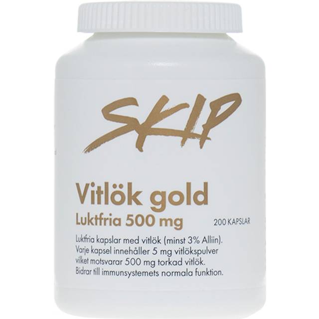 Skip Vitlök Gold 500 mg 200 kapslar