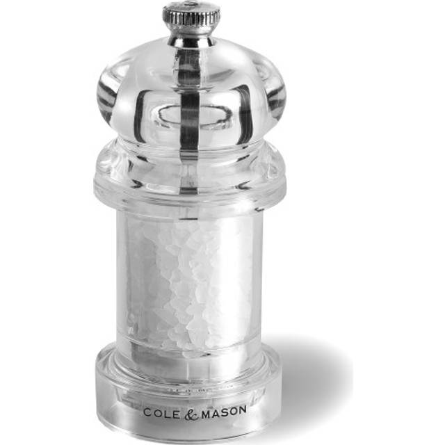 Cole & Mason H57502P 575 saltkvarn, akryl, 105 mm, Precision+ keramisk kvarn, innehåller 1 x saltkvarn