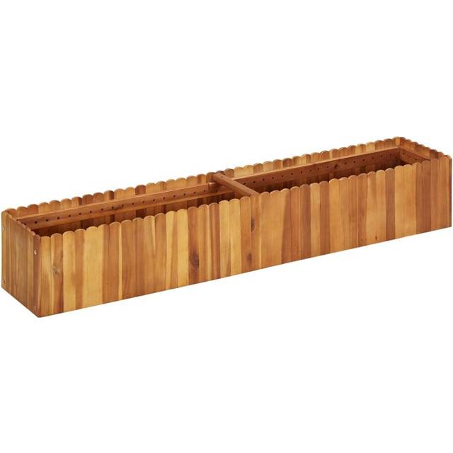 vidaXL Garden Raised Bed 150x30x25 cm Solid Acacia Wood - Brown
