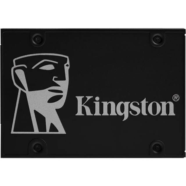 Kingston KC600 SSD intern SSD 1 tum SATA Rev 3.0, 3D TLC, XTS-AES 256-bitars kryptering Fristående körning 1024 GB