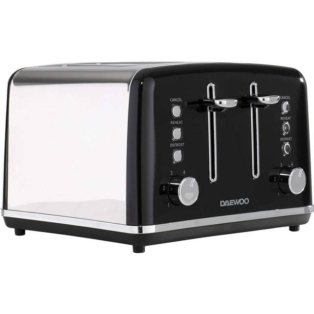 Daewoo SDA1585DS Kensington 4-Slice 1750W Toaster - Cream, Cream