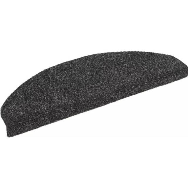 Vidaxl 15Pcs Self-adhesive Stair Mats Needle Punch 65X21X4Cm Dark Grey, Grey
