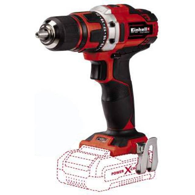 Einhell TE-CD 18/40 Li-Solo sladdlös borrmaskin - Power X-Change System - 18 V - SoftGrip beläggning - LED-belysning - levereras utan batteri eller laddare
