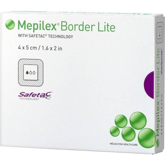 Mepilex Border Lite, absorberande förband, 4x5 cm 10 styck