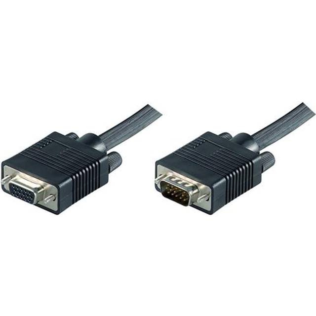 MicroConnect SVGA HD15 5m M-M svart dubbelskärmad 1900x1200, MONGG5B