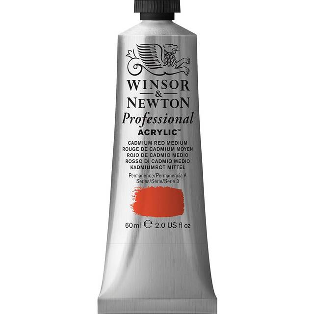 Winsor and Newton 60ml Professional Acrylic Paint - Cadmium Red Medium - Winsor & Newton