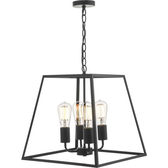 Dar Lighting Group Dar ACA8622 Academy 4 Light Lantern Black