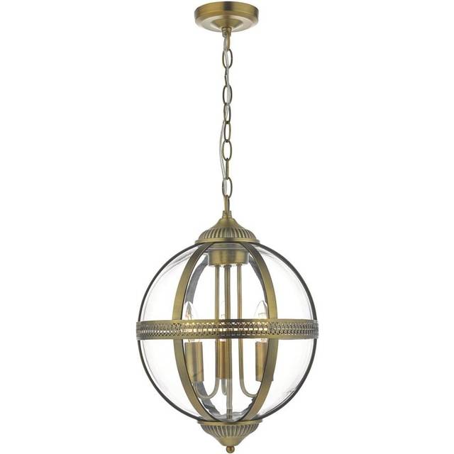 Dar Lighting Group Dar VAN0338 Vanessa 3 Light Pendant Polished Nickel
