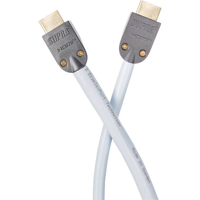 SUPRA 1001100013 Patchkabel 2 x HDMI, gjutna kontakter 2 m