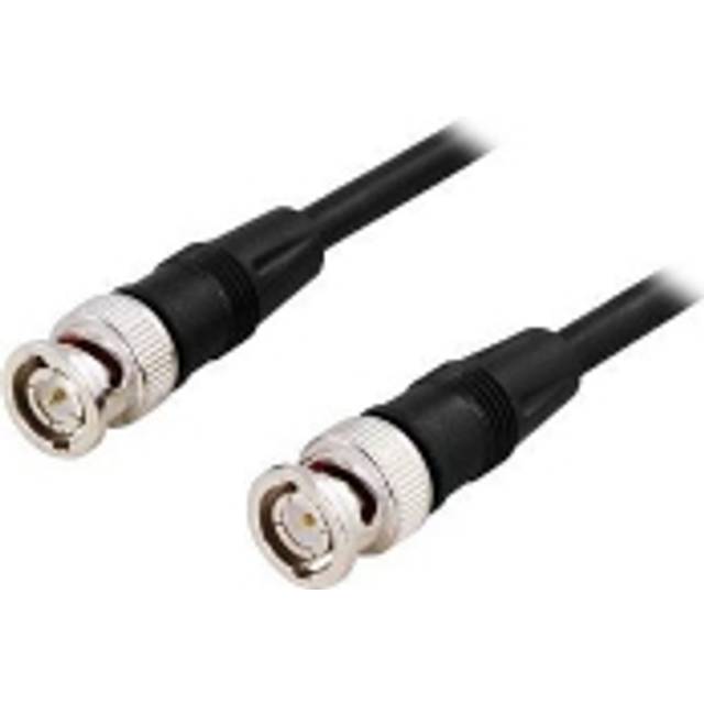 Deltaco Coaxial patch cable, RG59, BNC ma-ma, 75 Ohm, 2m, black