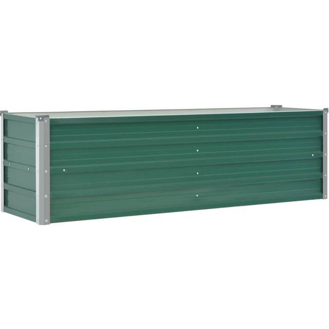 Vidaxl Garden Raised Bed Galvanised Steel 160x40x45 Cm Grey