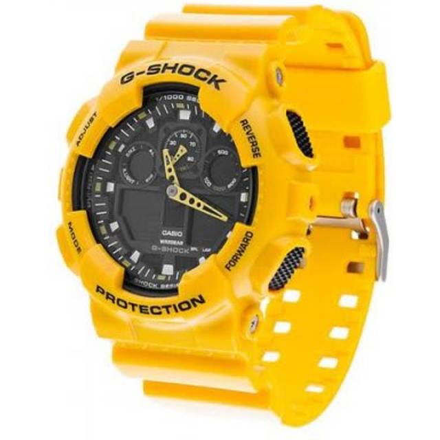 Casio G-Shock GA-100A-9ADR GA100A-9ADR Velocity Indicator Alarm Men&#39;s Watch