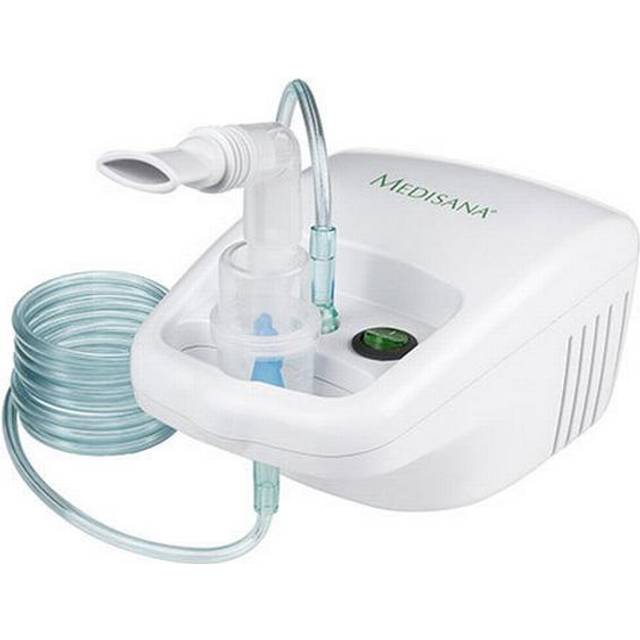 medisana IN 500 inhalator, kompressornebulisator med munstycke och mask för vuxna och barn, för förkylning eller astma med extra tillbehör och lång slang