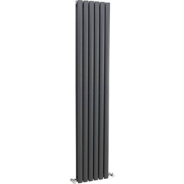 nuie Revive Double Panel Radiator 1800x354 - Anthracite, Grey