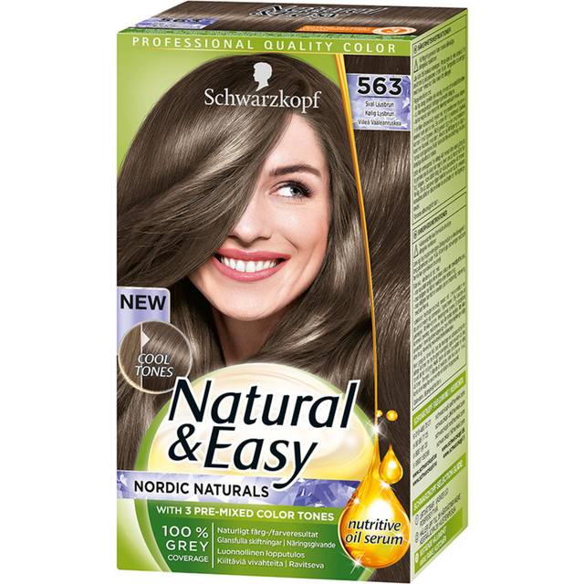 Schwarzkopf Natural & Easy Hårfärg 563 Sval Ljusbrun