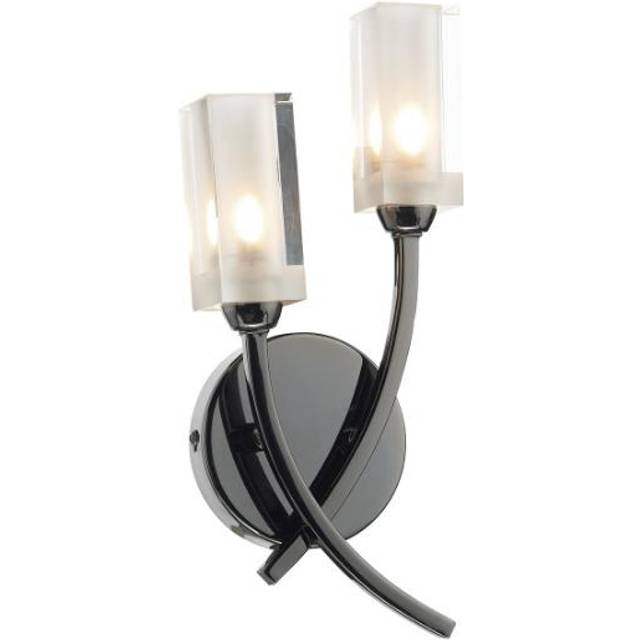 Dar Lighting Group Dar MOR0967 Morgan Double Wall Bracket Black Chrome