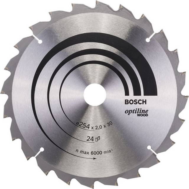 Bosch 2608640434 Optiline Wood 254 x 30mm Circular Saw Blade 24T