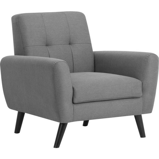 Julian Bowen Monza Grey Compact Retro Armchair