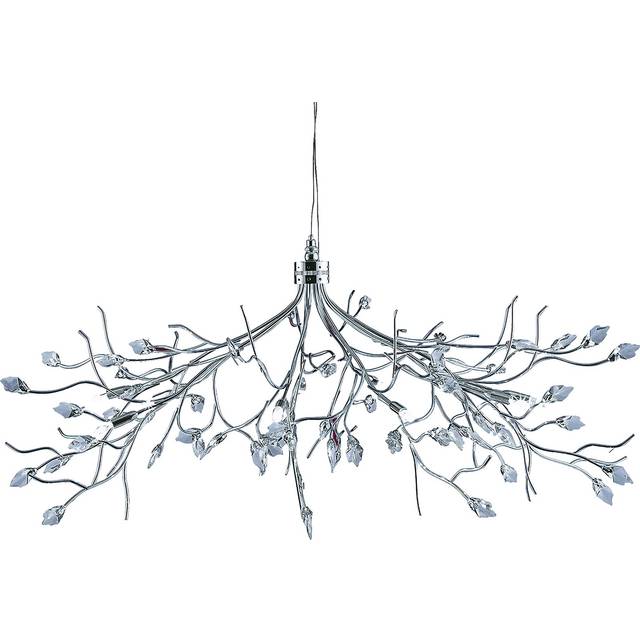 Searchlight 8110-10CC Wisteria Maple Leaf Crystal Chrome 10 Light Fitt
