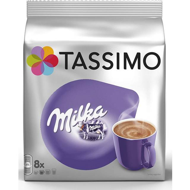 Tassimo Milka Hot Chocolate Pods x8 (Pack of 5, Total 40 Drinks)