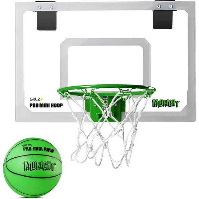 SKLZ Pro Mini inomhus basketring med boll Självlysande