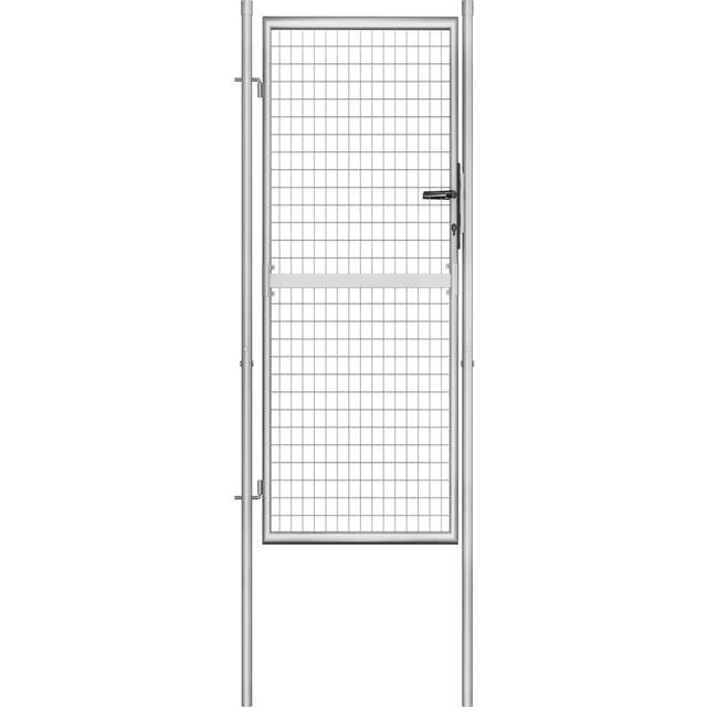 havelåge galvaniseret stål 105x250 cm sølvfarvet