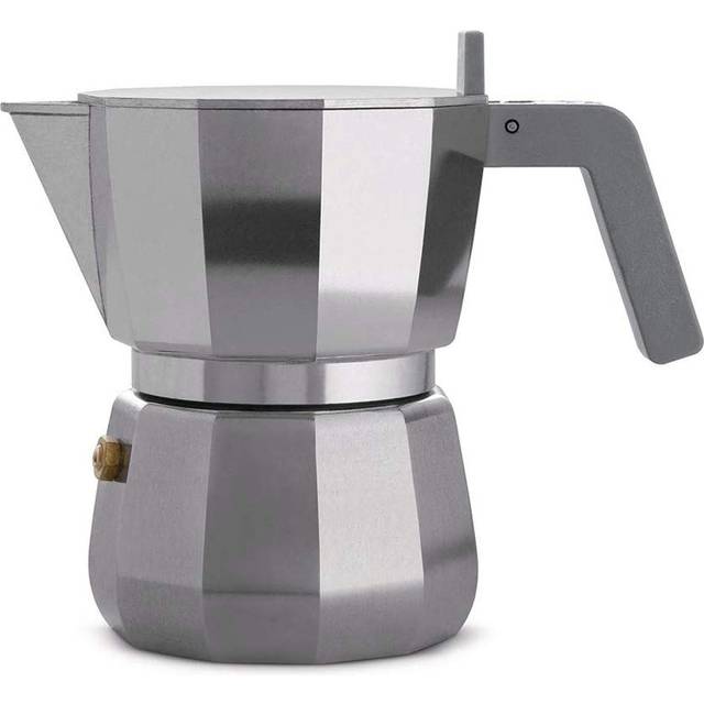 Alessi Moka espresso kaffebryggare 3 koppar - Silverfärgad