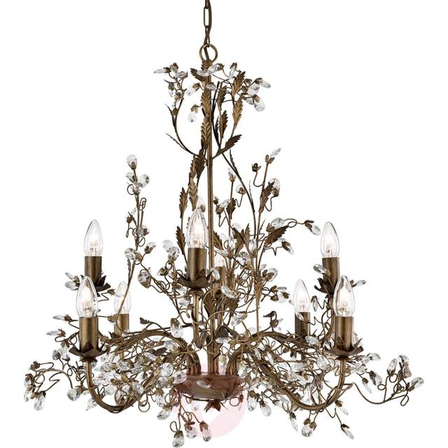 Almandite Cream Gold 8 Light Wall Lamp