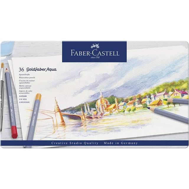 Goldfaber Aqua Watercolor Pencil Set In Metal Tin 36/Pkg-