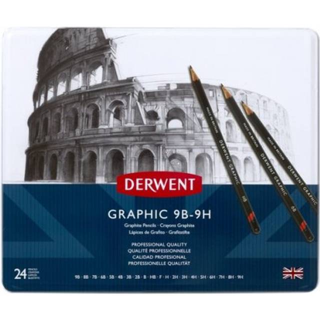 Derwent Graphic Pencils 24 Tin