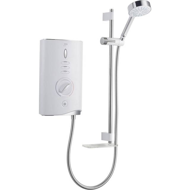 Mira Sport Max Electric Shower 10.8kW in White Steel