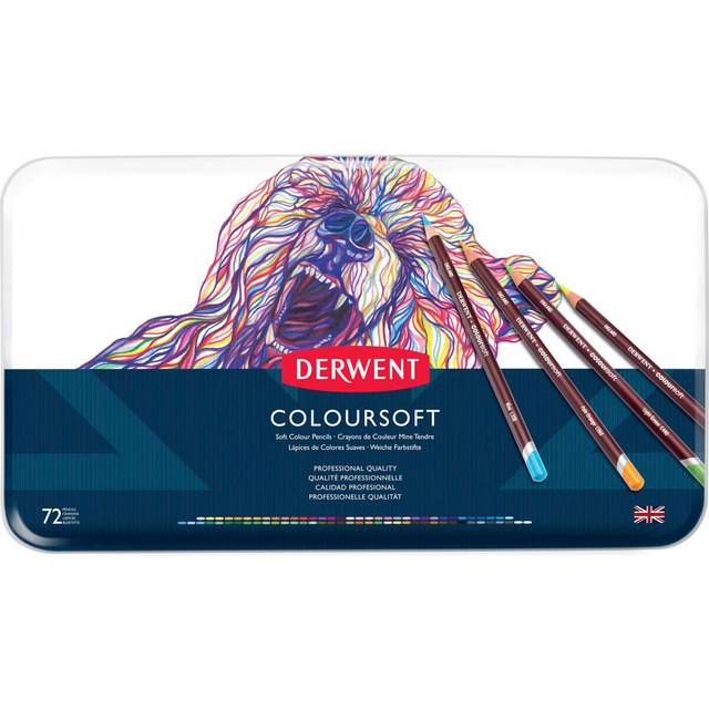 Derwent Coloursoft Tin Set of 72