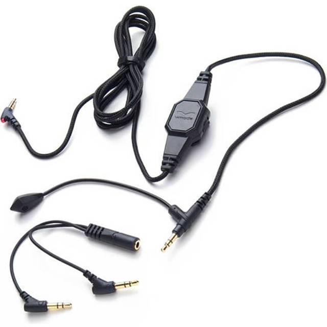 V-MODA BoomPro X-mikrofon | För gaming och kommunikation | Trådbunden – 3,5 mm-uttag | Flexibel bom | Clip-on-styrenhet med mute-knapp och volymhjul | Svart